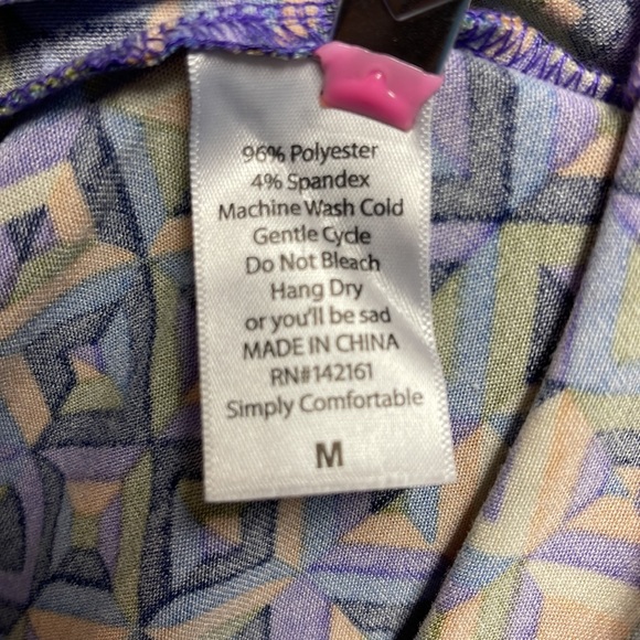 Lularoe medium long stretchy spandex poly skirt - Picture 4 of 8